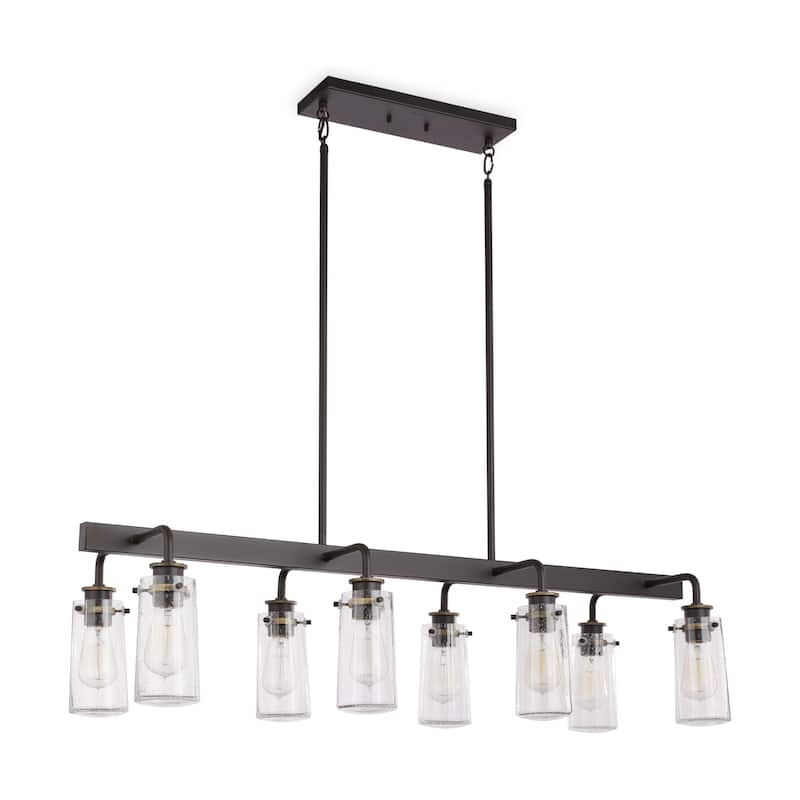 Kichler Lighting Braelyn Collection 8-light Olde Bronze Linear Chandelier