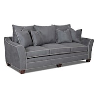 Moes Home Collection Pk 1031 Darlington 72 Wide Sofa Free Made To Order Posen Sofa With Contrasting Welt