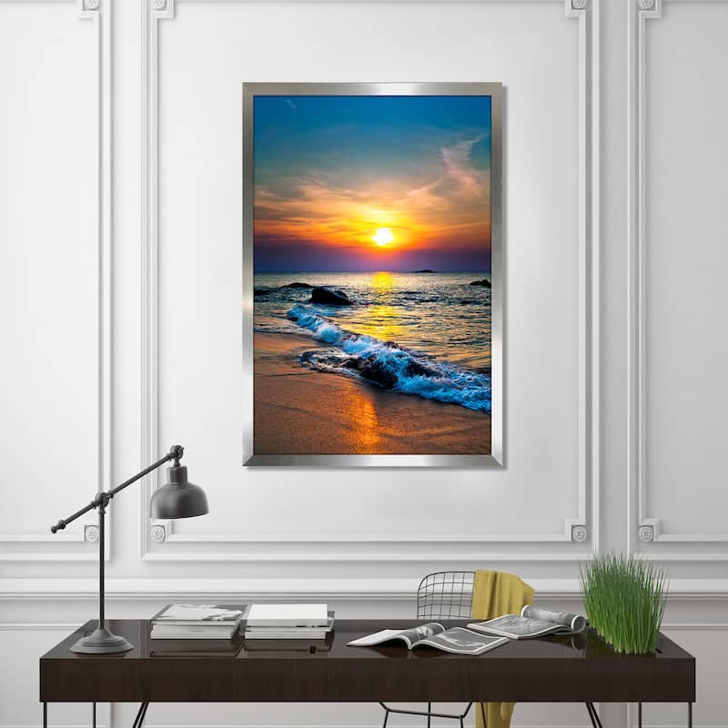 "Sunset Splendor 3" Framed Plexiglass Wall Art
