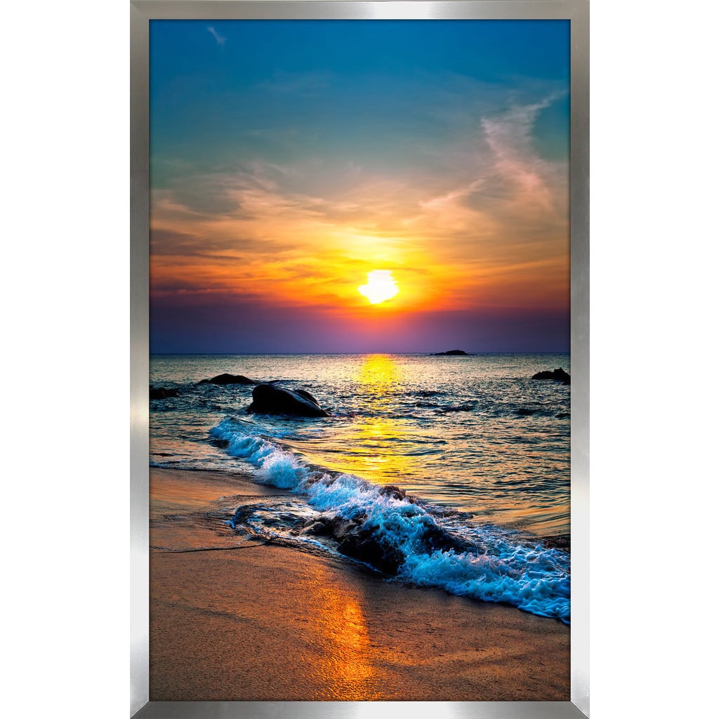 "Sunset Splendor 3" Framed Plexiglass Wall Art