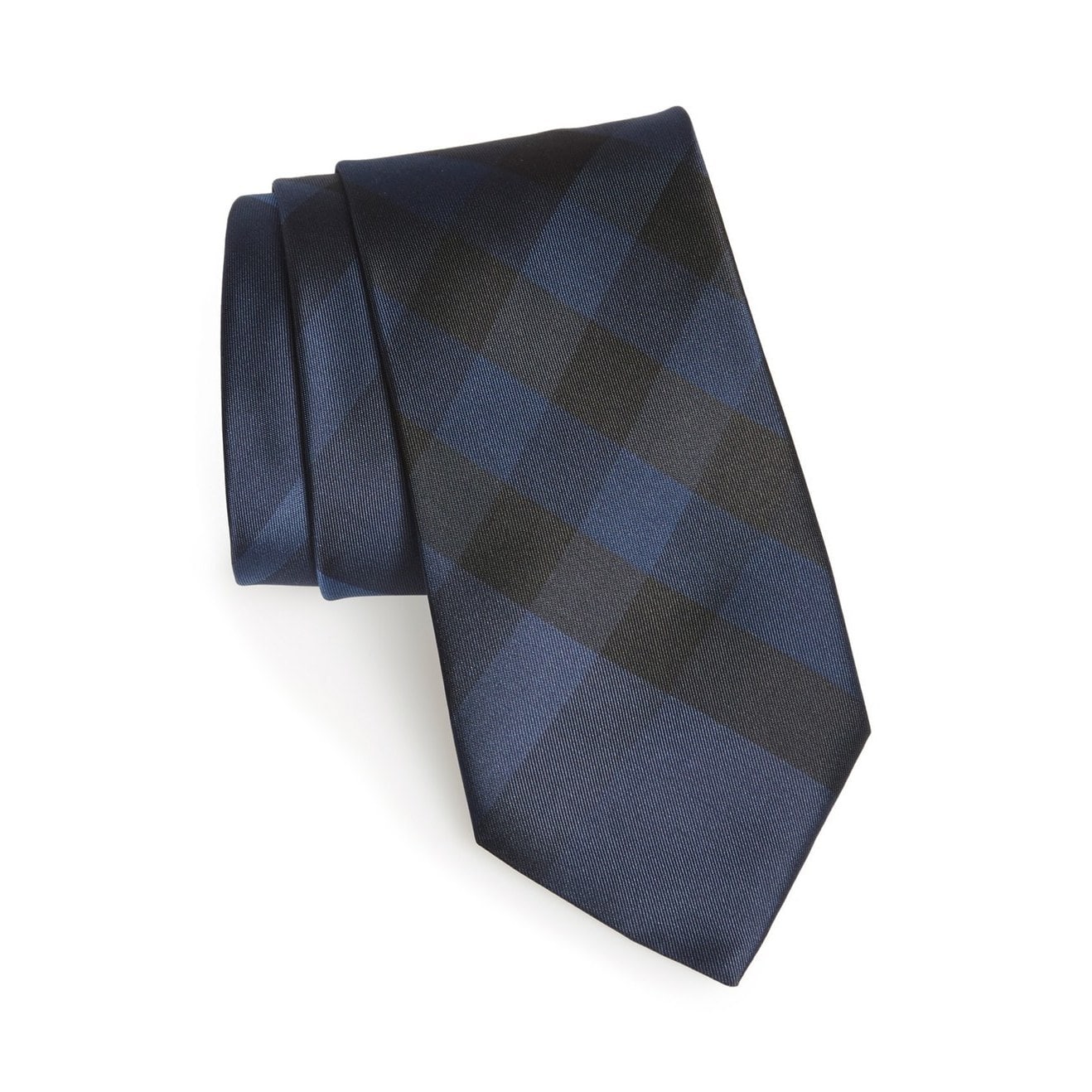 burberry blue check tie