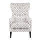 preview thumbnail 5 of 5, Madison Park Leda Grey/White Swoop Wing Chair