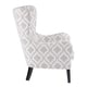 preview thumbnail 6 of 5, Madison Park Leda Grey/White Swoop Wing Chair