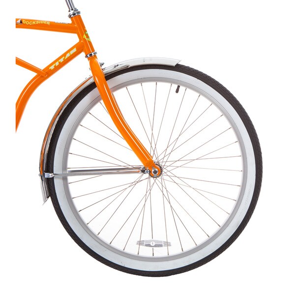 Docksider Orange Single-Speed Wheel Beach Cruiser Bicycle (26 in