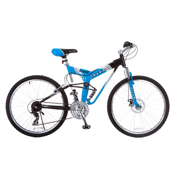 Titan Glacier-Pro Men's Blue All-Terrain Mountain Bicycle