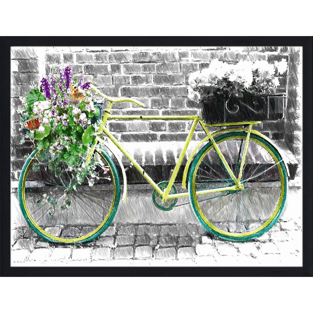 green vintage bike