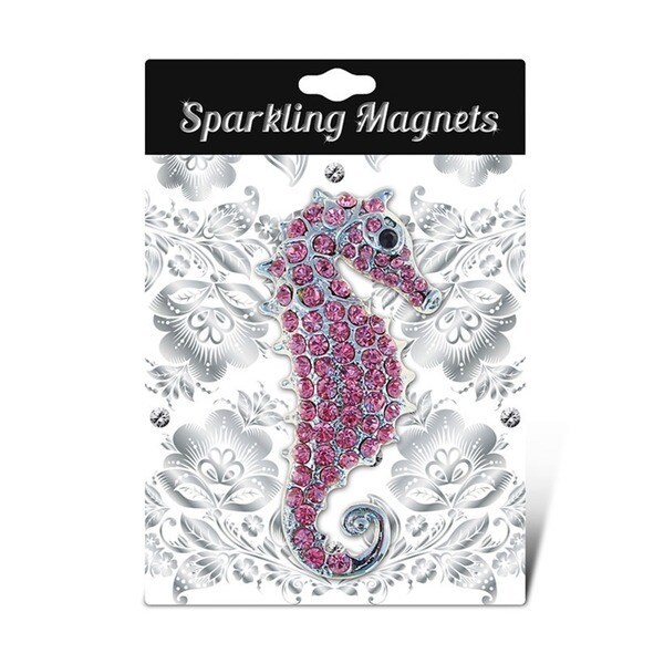 B01MG99HUP Item #7205 Inc Unique Affordable Gift and Souvenir Puzzled Sea Horse Refrigerator Sparkling Magnets with Crystals Ocean / Sea Life Theme