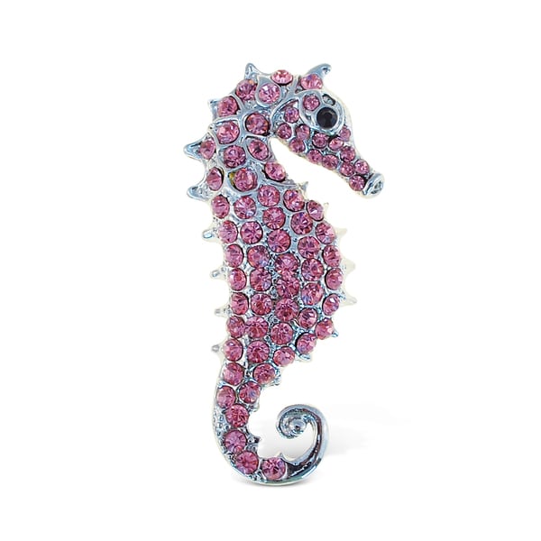 B01MG99HUP Item #7205 Inc Unique Affordable Gift and Souvenir Puzzled Sea Horse Refrigerator Sparkling Magnets with Crystals Ocean / Sea Life Theme