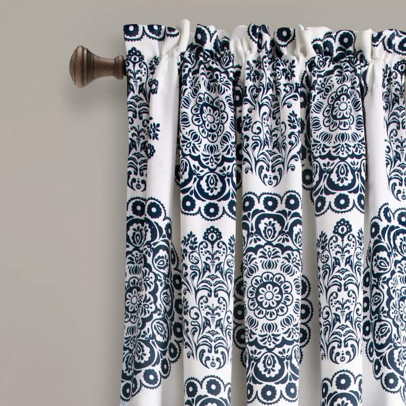 Lush Decor Evelyn Medallion Room-darkening Window Curtain Panel Pair