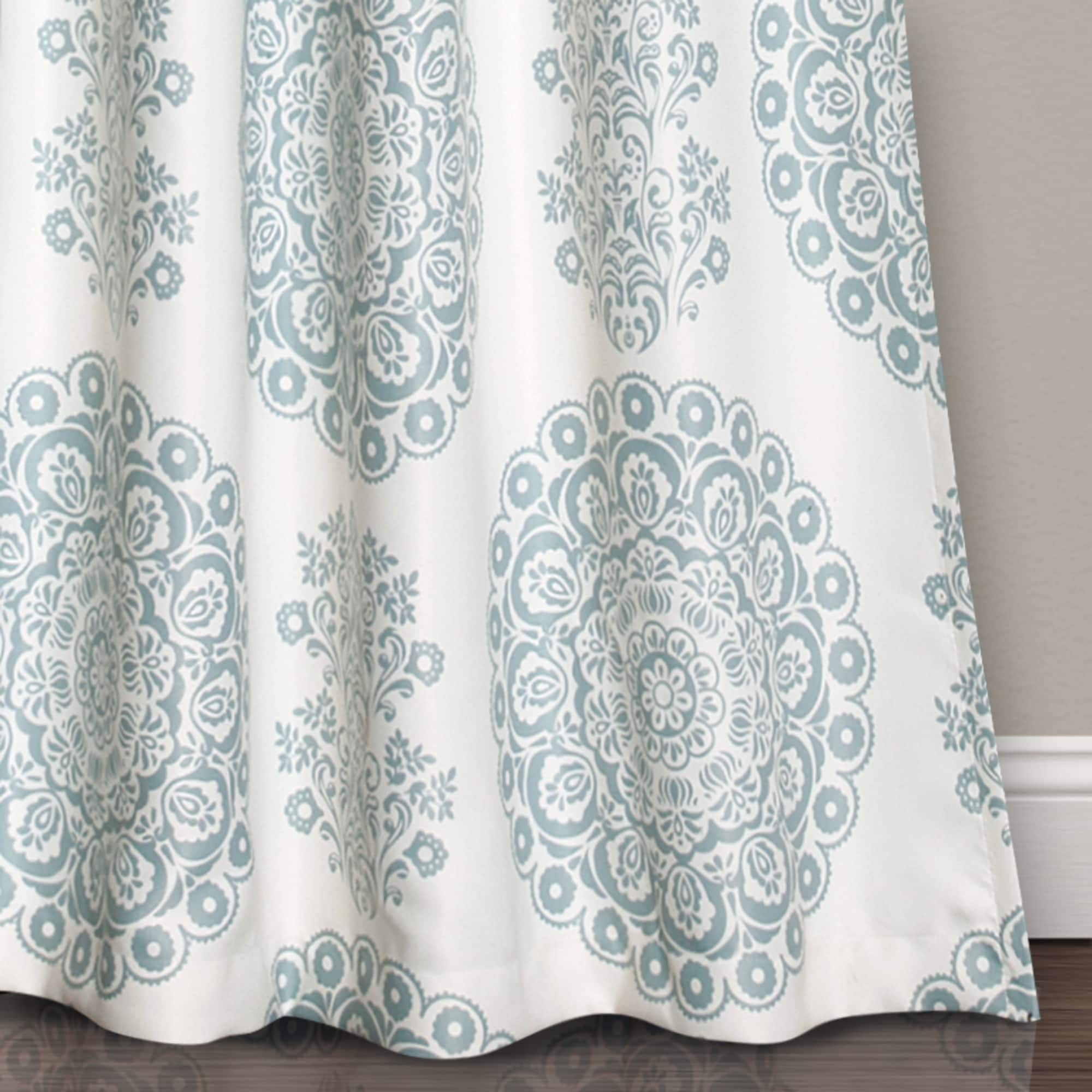 Lush Decor Evelyn Medallion Room-darkening Window Curtain Panel Pair Lush Decor Evelyn Medallion Room-darkening Window Curtain Panel Pair