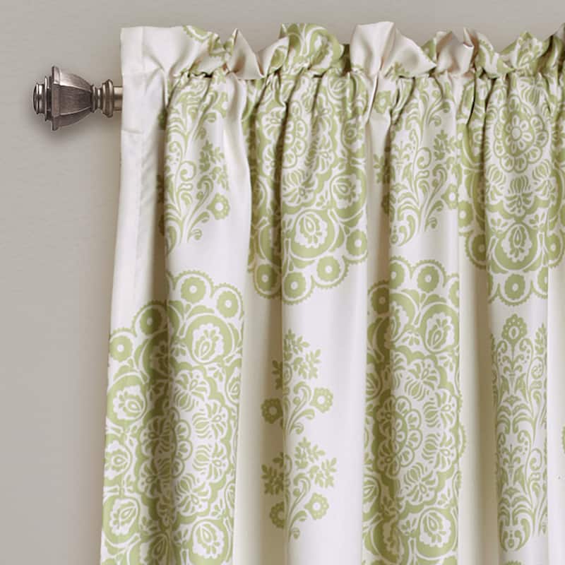 Lush Decor Evelyn Medallion Room-darkening Window Curtain Panel Pair