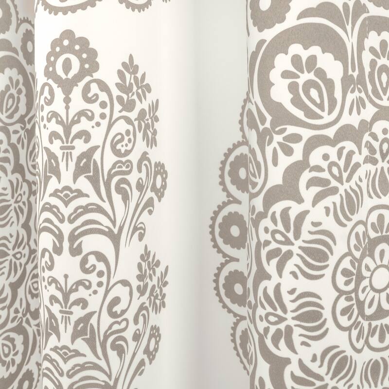 Lush Decor Evelyn Medallion Room-darkening Window Curtain Panel Pair