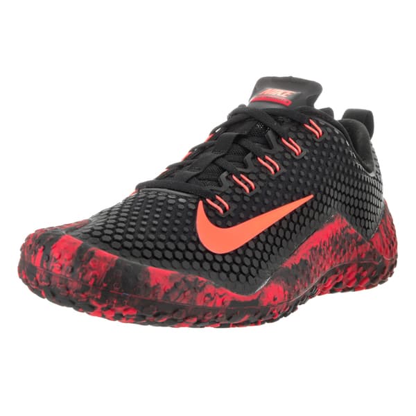 shop nike men s free trainer 1 0 black bright mango unvrsty red training shoe overstock 13393972 nike