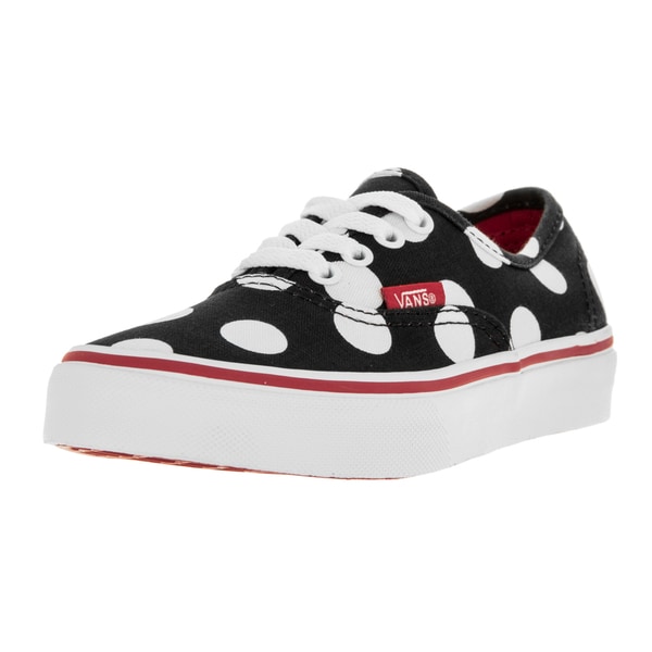 red and white polka dot vans