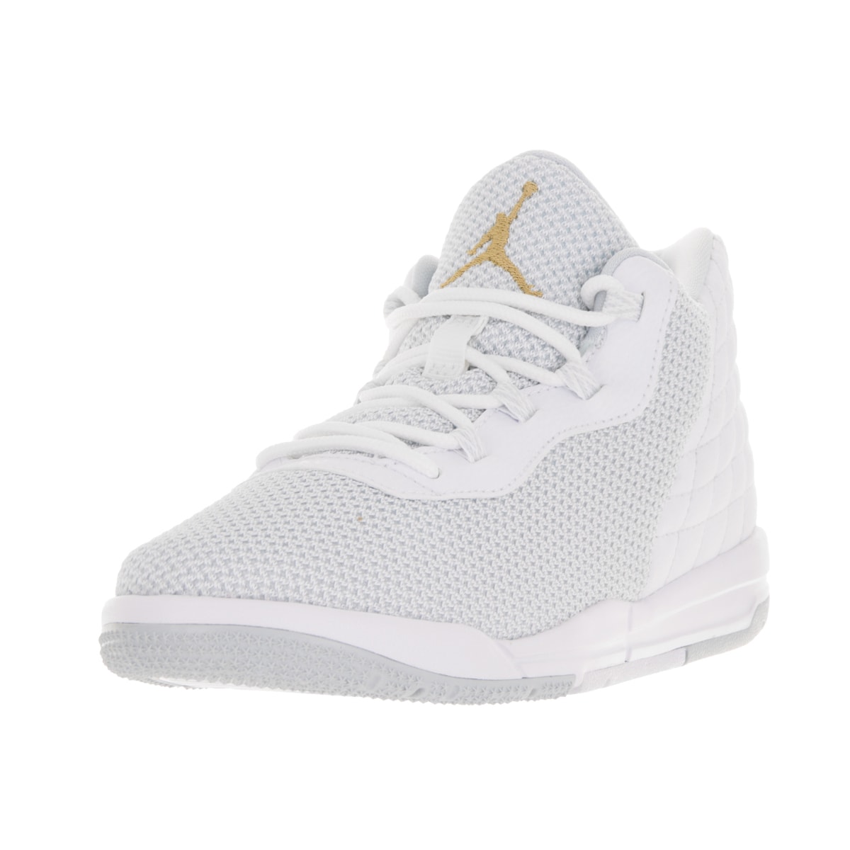 white and gold basketball shoes