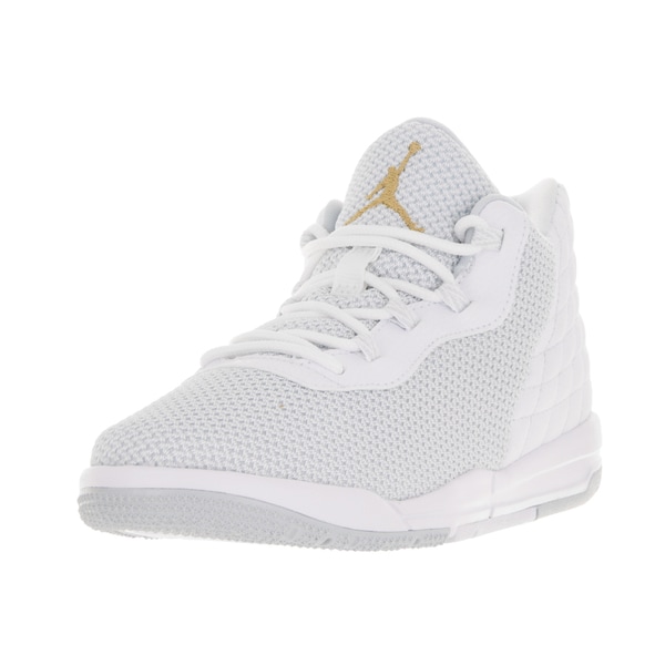 white and gold nike basketball shoes