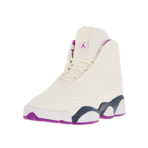 Shop Nike Jordan Kids Jordan Horizon White Grey And Purple