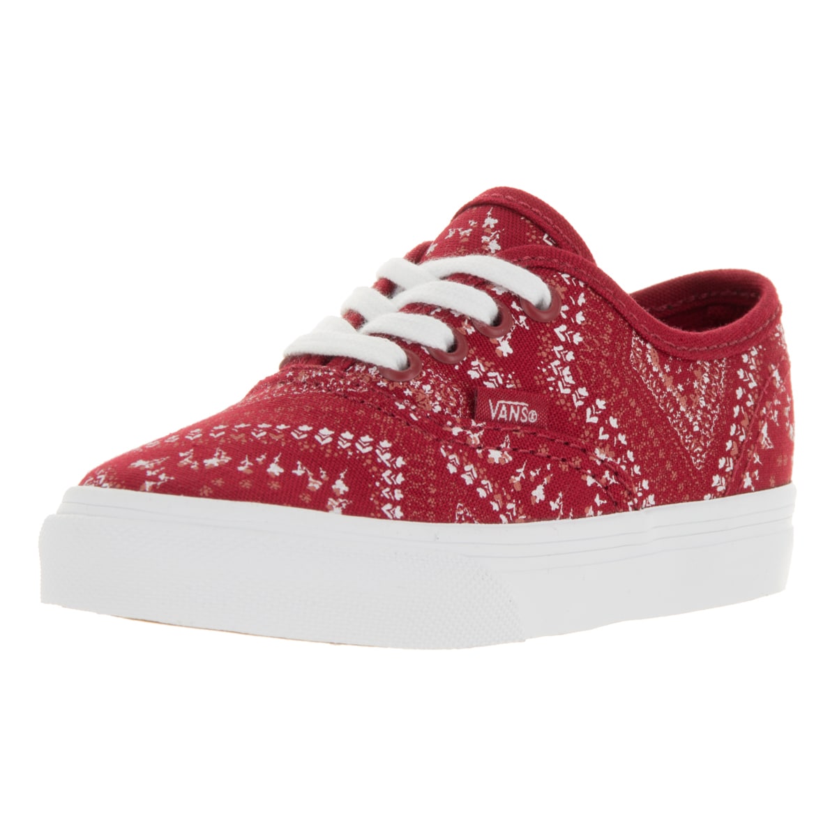 red and white toddler vans