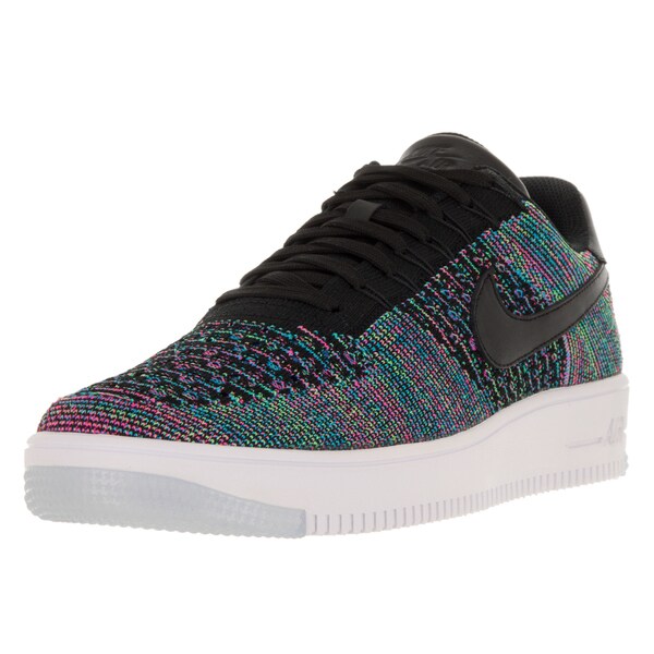 Nike Men's AF1 Ultra Flyknit Low Black/Bl Lgn Vltg Grn Pnk Blst ... Nike Men's AF1 Ultra Flyknit Low Black/Bl Lgn Vltg Grn