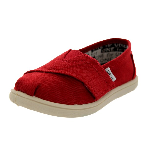 Toms Toddlers Tiny Classics Red Canvas 