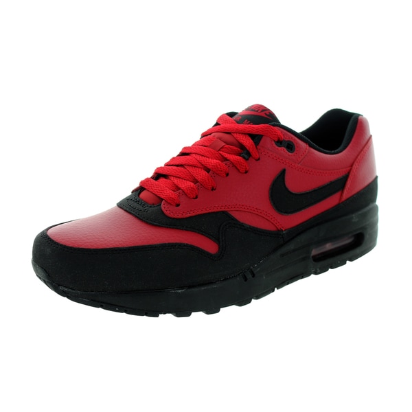 Shop Nike Men's Air Max 1 Ltr Premium Gym RedBlack Running Shop Nike Men's Air Max 1 Ltr Premium Gym RedBlack Running