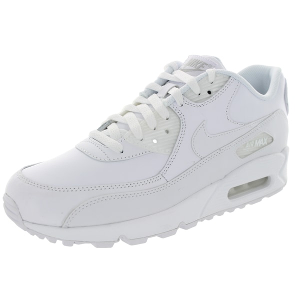 Shop Nike Men&#39;s Air Max 90 White Leather Size 10.5 Running Shoes - Free Shipping Today ...