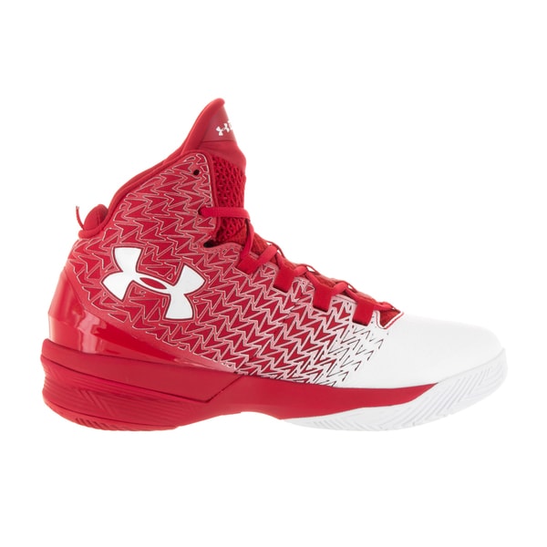 red and white under armour shoes