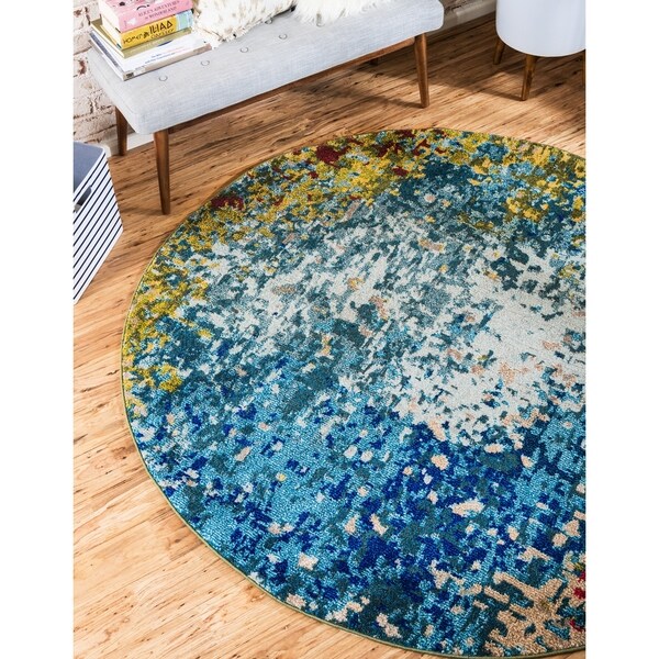 Unique Loom Cyprus Estrella Round Rug - 6' x 6'