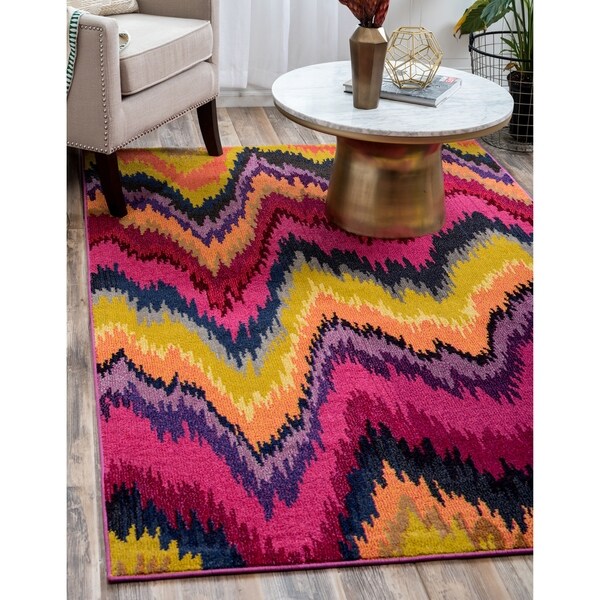 Unique Loom Bohemian & Eclectic Indoor Polypropylene Area Rug ...