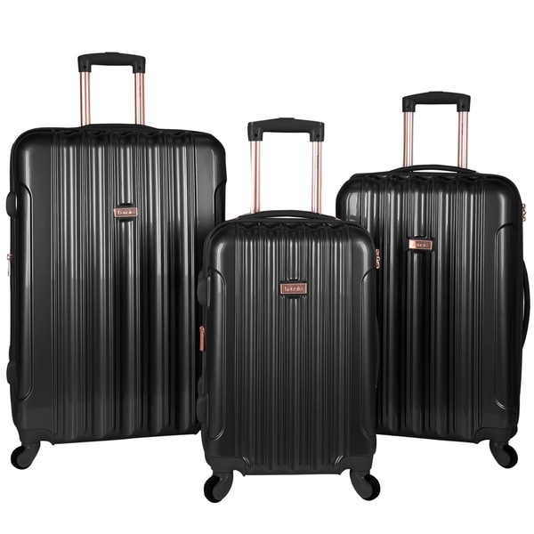 kensie metallic luggage set