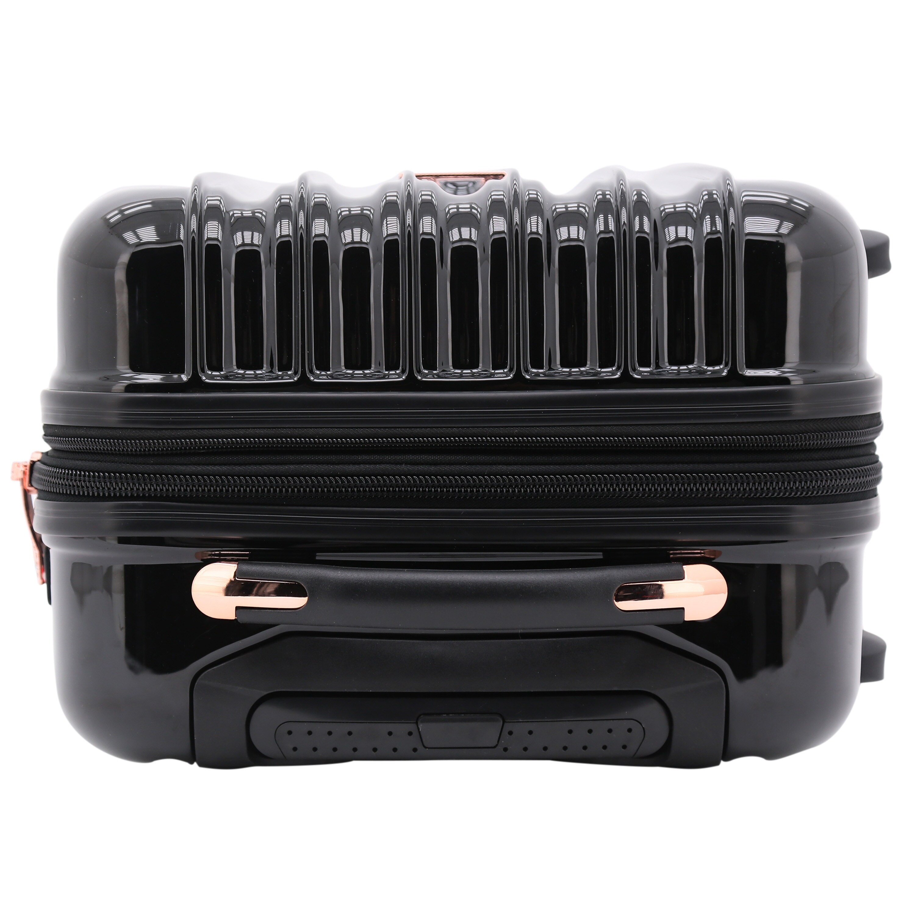 kensie luggage black and rose gold