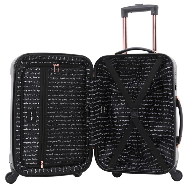 kensie metallic luggage set