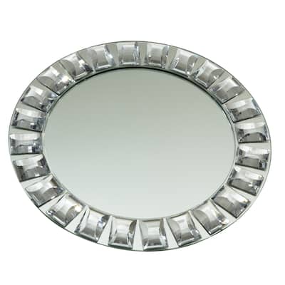 Heim Concept Diamond Rim Mirror Charger Plate, 13" dia.