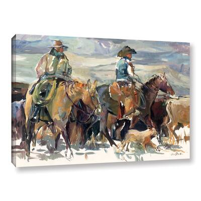 Marilyn Hageman's 'The Round Up' Gallery Wrapped Canvas