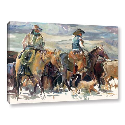 Marilyn Hageman's 'The Round Up' Gallery Wrapped Canvas