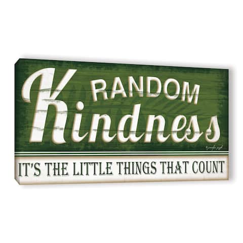 Jennifer Pugh's 'Random Kindness' Gallery Wrapped Canvas