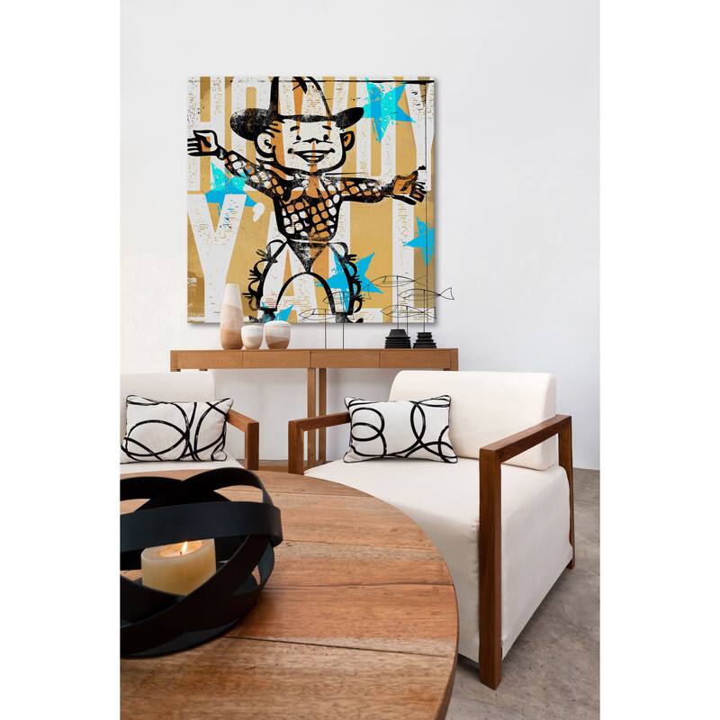 Marmont Hill - 'Howdy Yall Boy' by Rick Martin Painting Print on Wrapped Canvas - Multi-Color