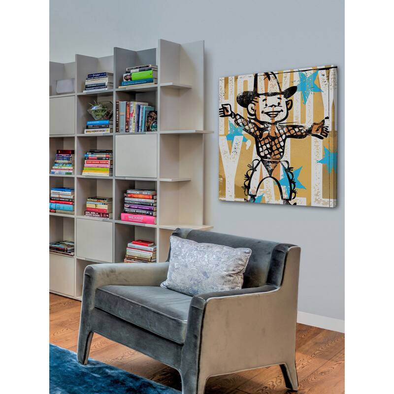 Marmont Hill - 'Howdy Yall Boy' by Rick Martin Painting Print on Wrapped Canvas - Multi-Color