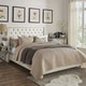 preview thumbnail 2 of 17, Aurora Faux Leather Crystal Tufted Nailhead Wingback Bed by iNSPIRE Q Bold