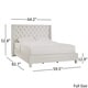 preview thumbnail 12 of 17, Aurora Faux Leather Crystal Tufted Nailhead Wingback Bed by iNSPIRE Q Bold