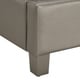 preview thumbnail 18 of 17, Aurora Faux Leather Crystal Tufted Nailhead Wingback Bed by iNSPIRE Q Bold