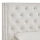preview thumbnail 15 of 17, Aurora Faux Leather Crystal Tufted Nailhead Wingback Bed by iNSPIRE Q Bold