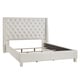 preview thumbnail 10 of 17, Aurora Faux Leather Crystal Tufted Nailhead Wingback Bed by iNSPIRE Q Bold