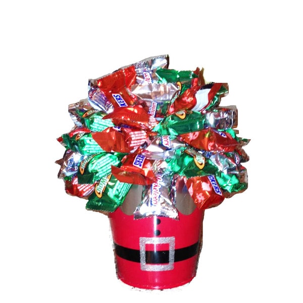 Christmas Snickers Candy Bouquet - Overstock - 13401414