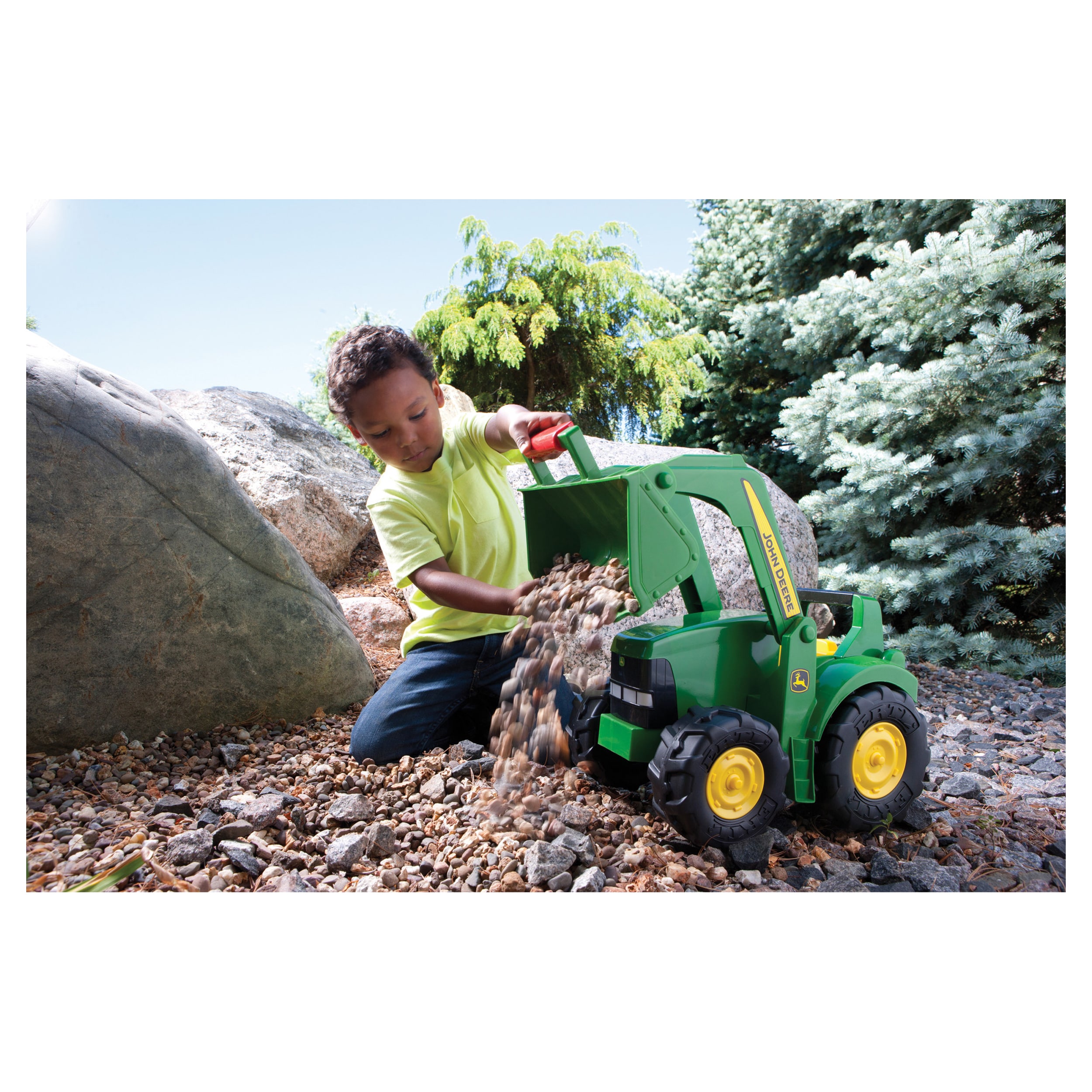 john deere scoop tractor