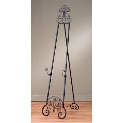 Mahogany Metal 69-inch Floor Easel - 69"