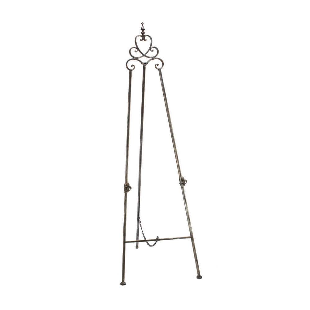 Grey Metal 56.5-Inch Regal Floor Easel - 56.5