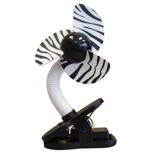 slide 1 of 1, Tee-Zed® Zoo Themed Stroller Fan Zebra