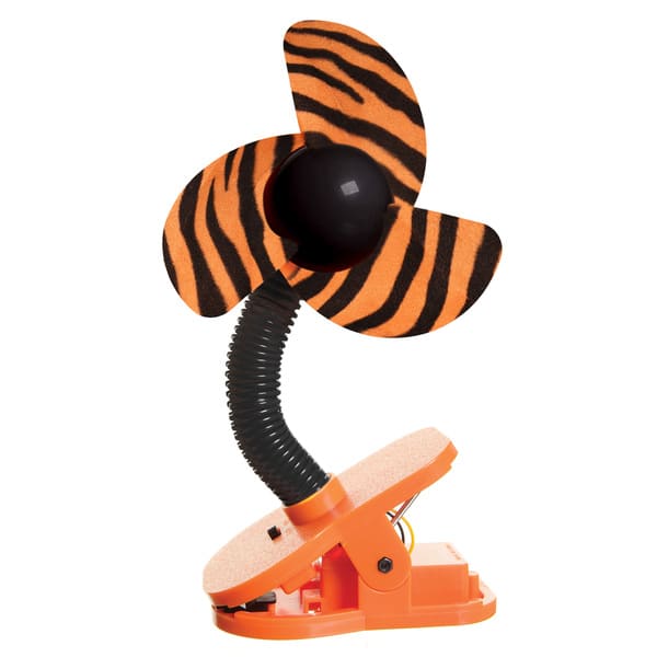 slide 2 of 2, Tee-Zed® Zoo Themed Stroller Fan Tiger