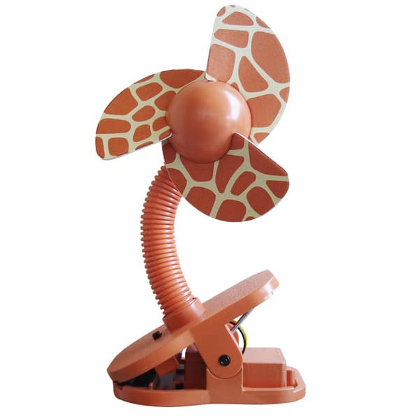 slide 2 of 2, Tee-Zed® Zoo Themed Stroller Fan Giraffe